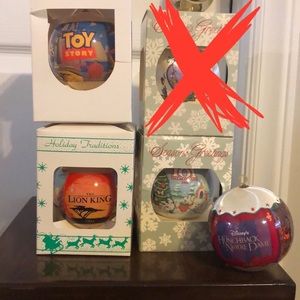 Vintage Disney | Animated Movies | (4) Christmas Balls | 1994 1996